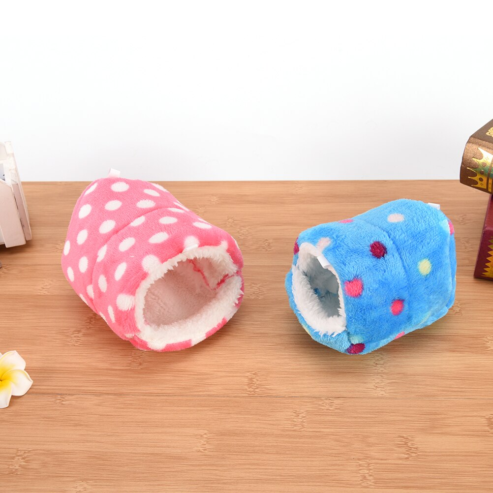 2Pcs Hamster House Cage Accessories Mini Animals Hamster Bed Cotton Pet Nest Pig/Cat/Dog Chinchillas Squirrel Bed Nest