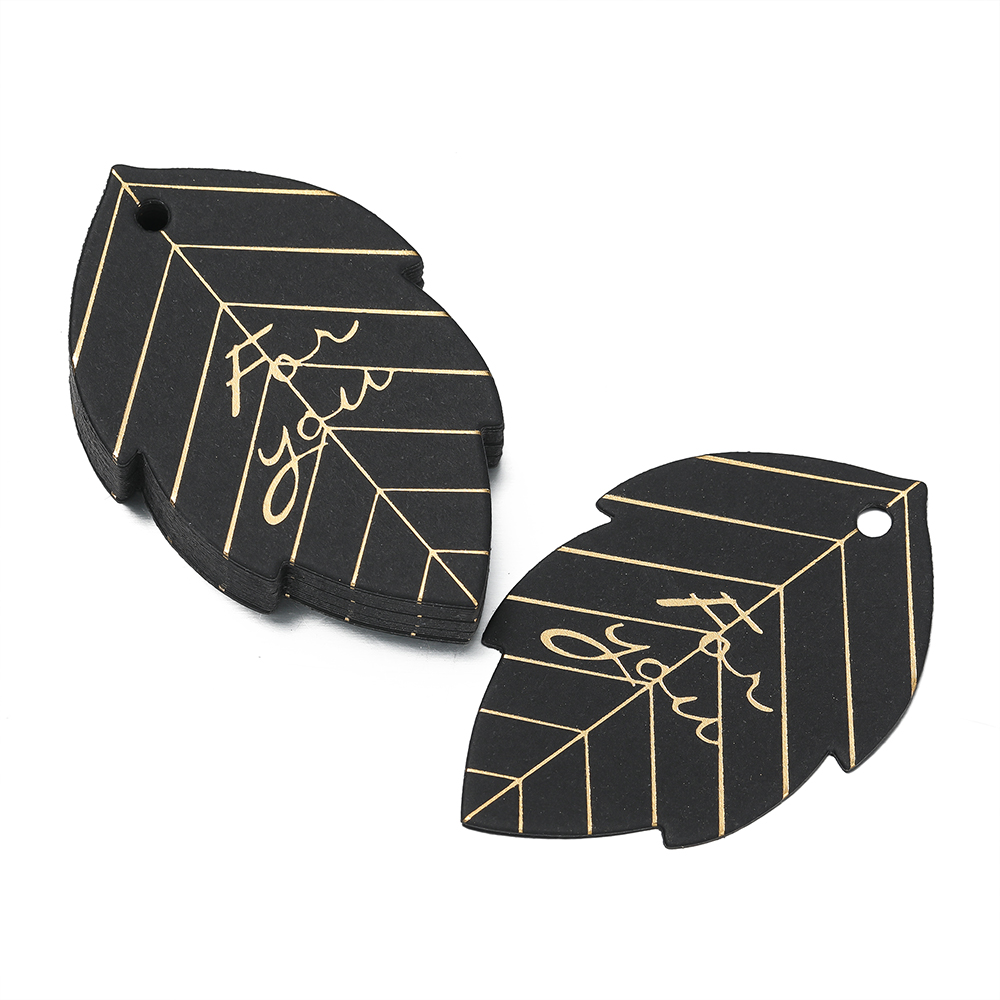 50 stk/parti bronsering stempling takkelapper svart hvitt papir kort håndlaget innpakning gjør-det-selv smykker tilbehør prisetikett: Hvit