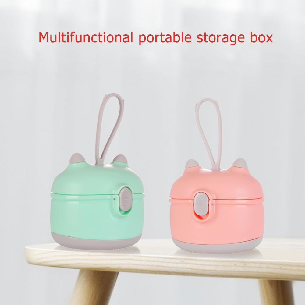 Portable Cartoon Baby Milk Powder Container Newborn Food Handy Storage Box