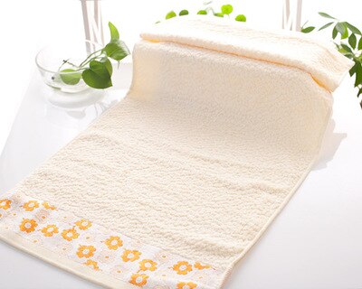 SBB 32 strengen van bamboevezel Handdoek Gezicht Handdoek pruimenbloesem Zachte Handdoek Set 100g 33*75: YELLOW