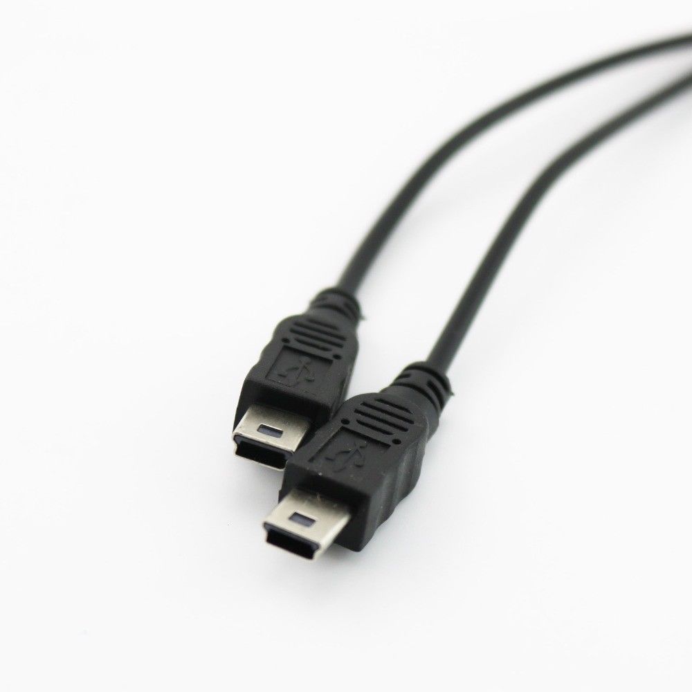 1 stk mini usb 2.0 hun til dobbelt 2 han splitter 30cm oplader adapter kabel 1.5a