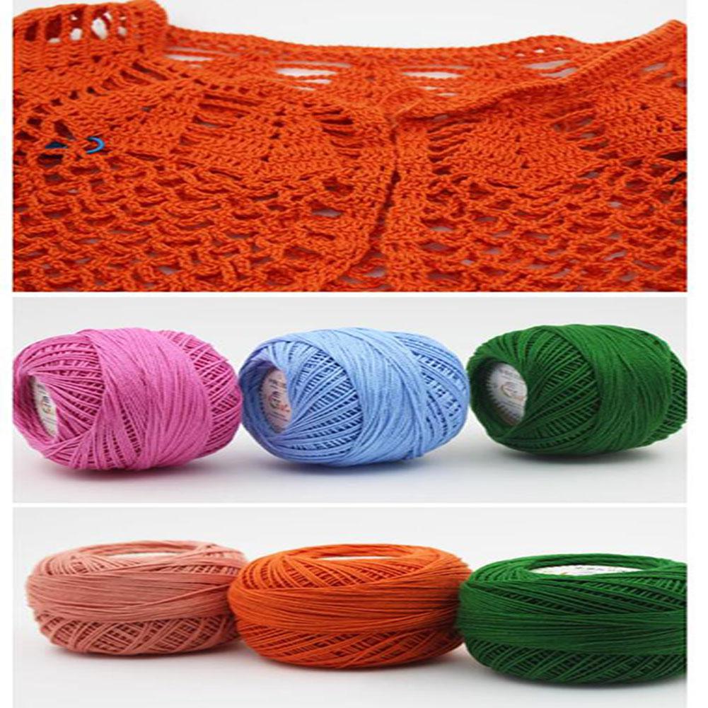 Bricolage coloré dentelle fil fil fil au Crochet 100% coton fil à tricoter à la main fil Machine à coudre ligne numéro 3 bébé fil