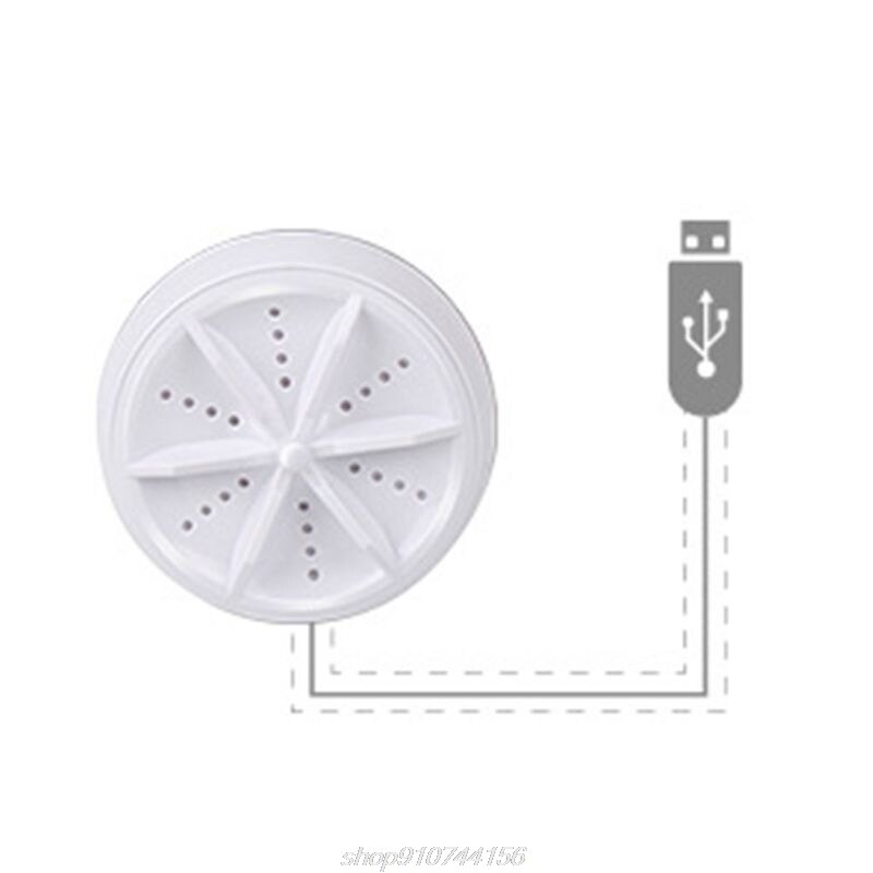 Mini Travel Portable Ultrasonic Turbo Washer USB Charging Personal Laundry Rotating Washing Machine N13 20: B