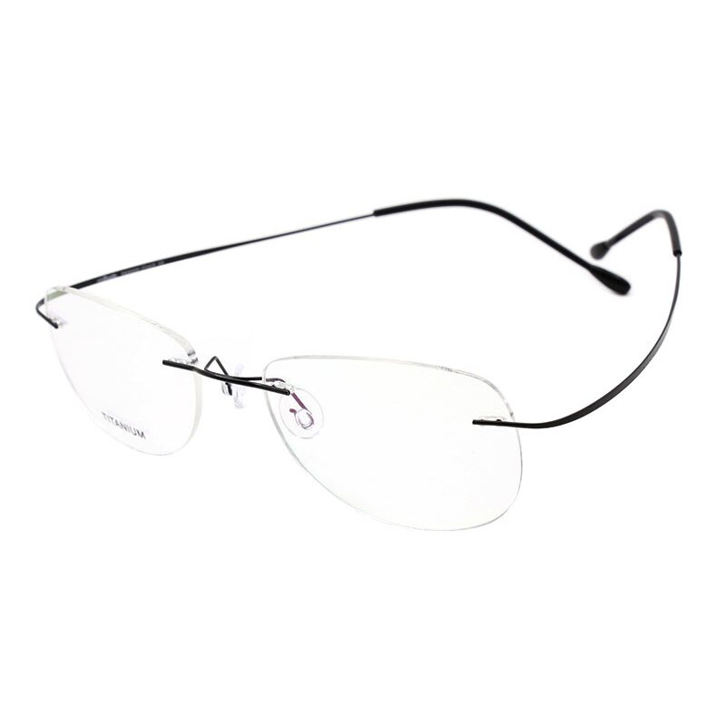 Mode Randloze Brillen Frame Optische Glazen Titanium Memory Alloy Recept Brillen voor Mannen en Vrouwen