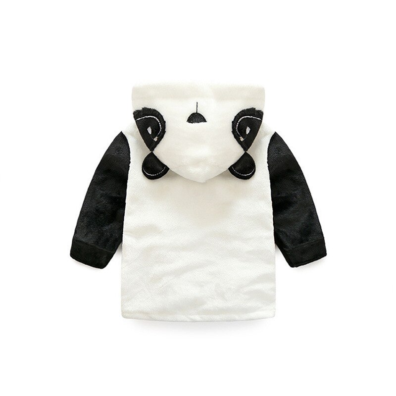 Varme børnetøj flannel badekåbe baby piger drenge dyr panda nattøj bælte børn hjem frakke kostume natkjole