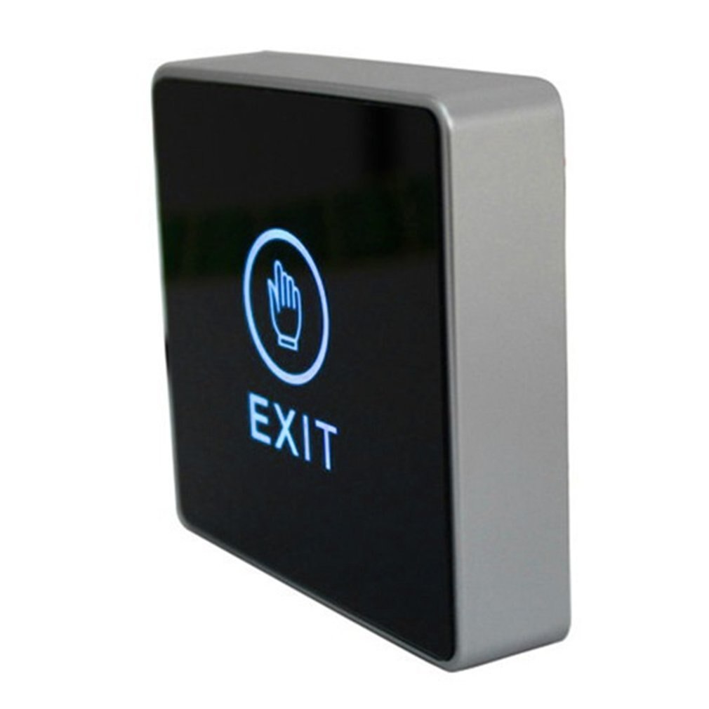 Push Touch Exit Button Door Exit Release Button Security Access Control System With LED Indicator Light For Gate Frame