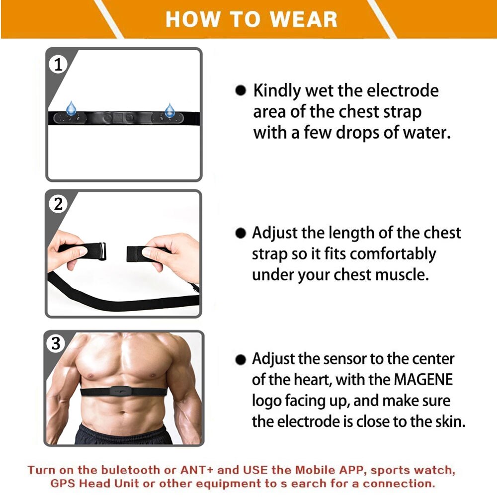 Magene Heart Rate Monitor H64 S3+ ANT+ Bluetooth Bicycle Dual Mode Speed Cadence Sensor Bicycle Computer For GARMIN Bryton XOSS