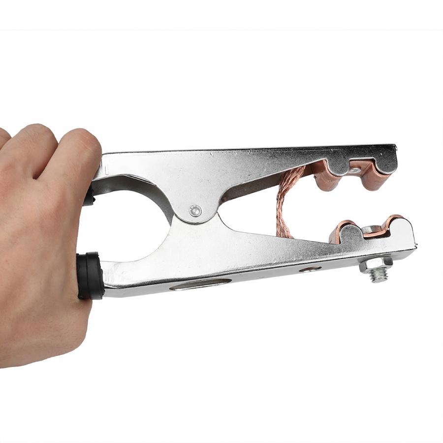 800A Nickel Plated Brass Welding Earth Ground Cable Clip Clamp for Welding Machine