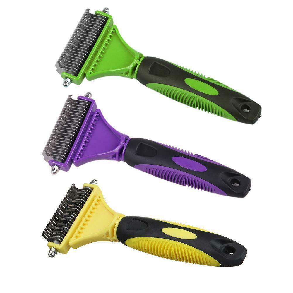 3-in-1 Pet Dog Cat Dematting Groom Deshedding Tool Hair Comb Brush Rake HKS99