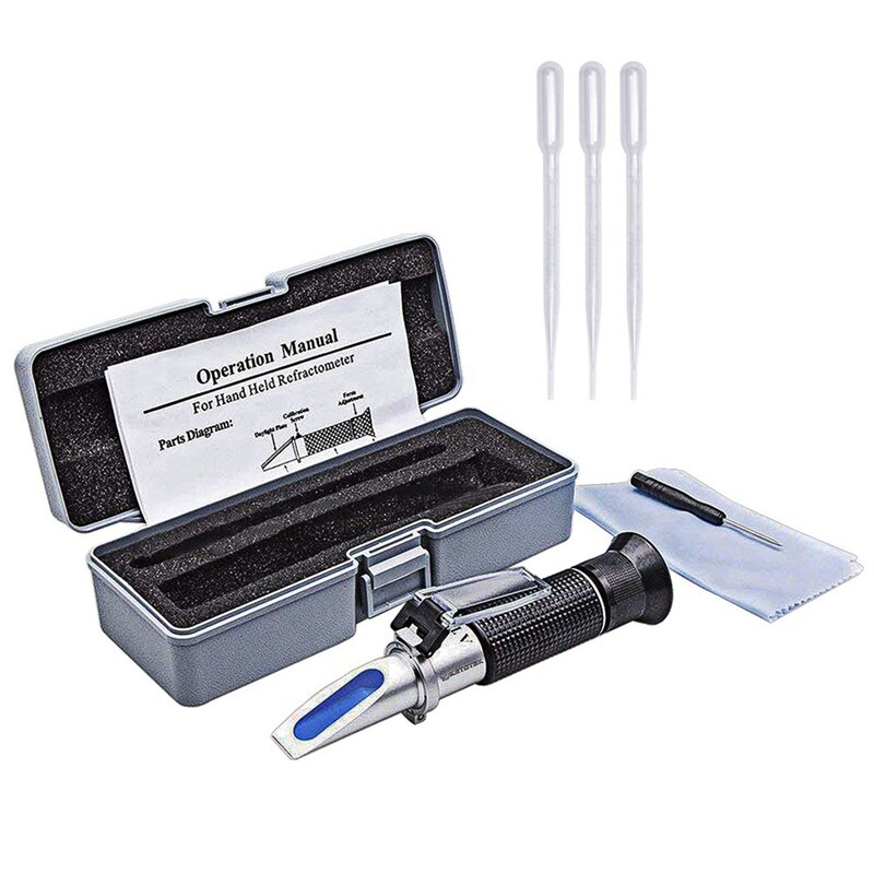 Optical Salometer Salinity Refractometer Meter 0-10% 1.000-1.070SG for Marine Aquaculture Food Salt Tester