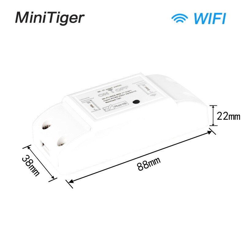 Smart Home Tuya WiFi Smart Light Switch Universal Breaker Timer Smart Life APP Wireless Remote Control with Alexa Google Home