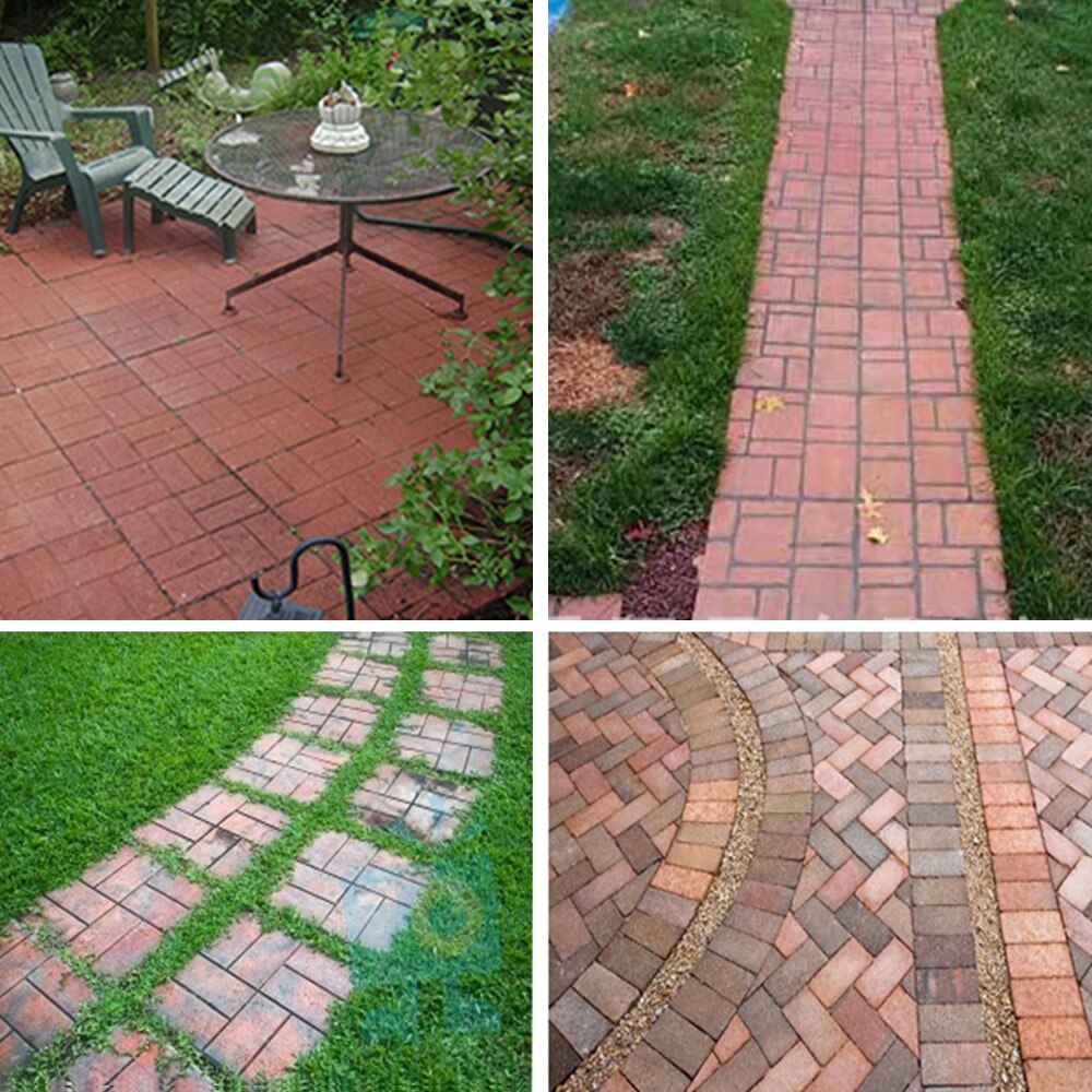 Manually Paving Cement Brick Concrete Molds DIY Plastic Path Maker Mold Garden Stone Road Mold Garden Decoration
