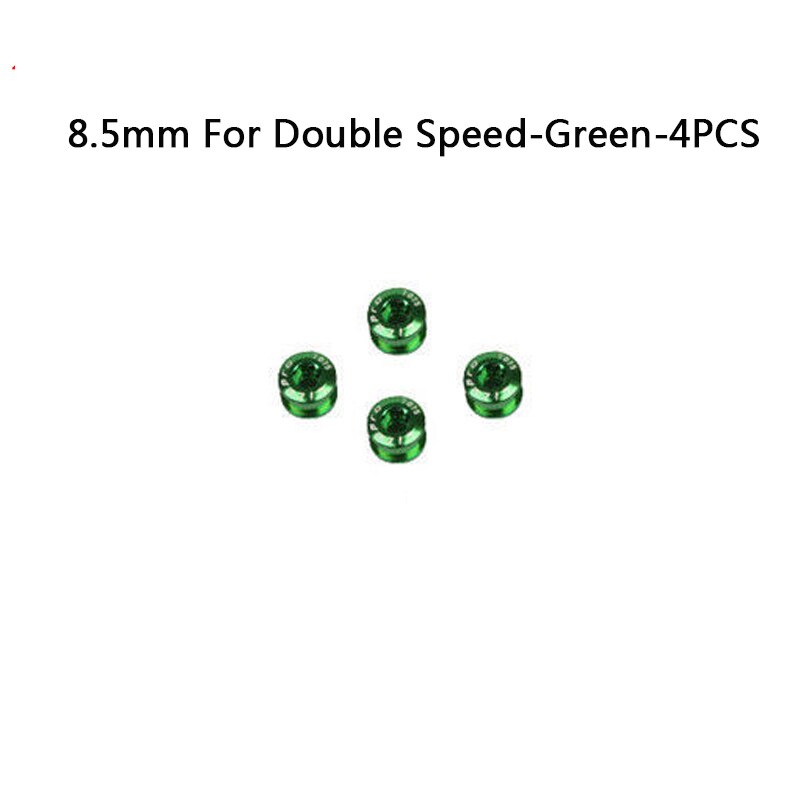 Litepro MTB Bike Chainring Bolts Double/Triple Speed Disc Single Chainwheel Screws Gold/Sliver/Purple/Blue/Red/Black/Green: 8.5mmSpd-Green-4PCS
