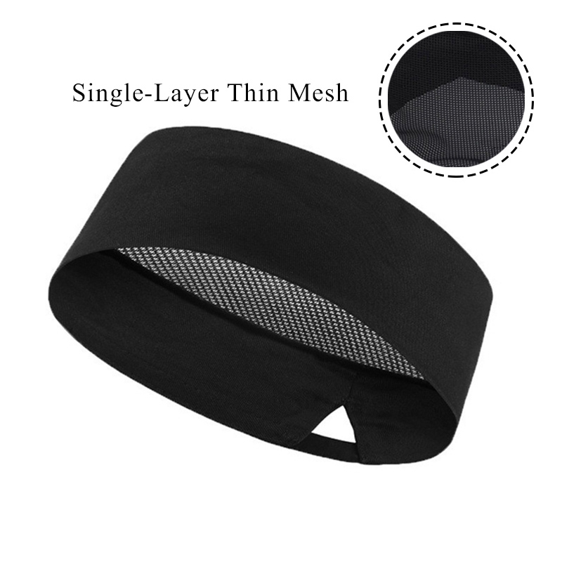 Kokkeluer til menn og kvinner kokkeluer til japansk koreansk matlaging, tykk, tynn nettflat lue til sushikelner: Lavendel