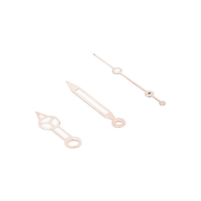 Blauw Lichtgevende Vintage Rose Gold Gepolijste Afwerking Horloge Handen Fit NH35A/NH36A Automatische Beweging: Rose Gold