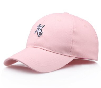 Papa Hütte Astronaut emberoidery Baseball kappe 4 farben erhältlich gute snapback hüte Hütte Kappen: Rosa