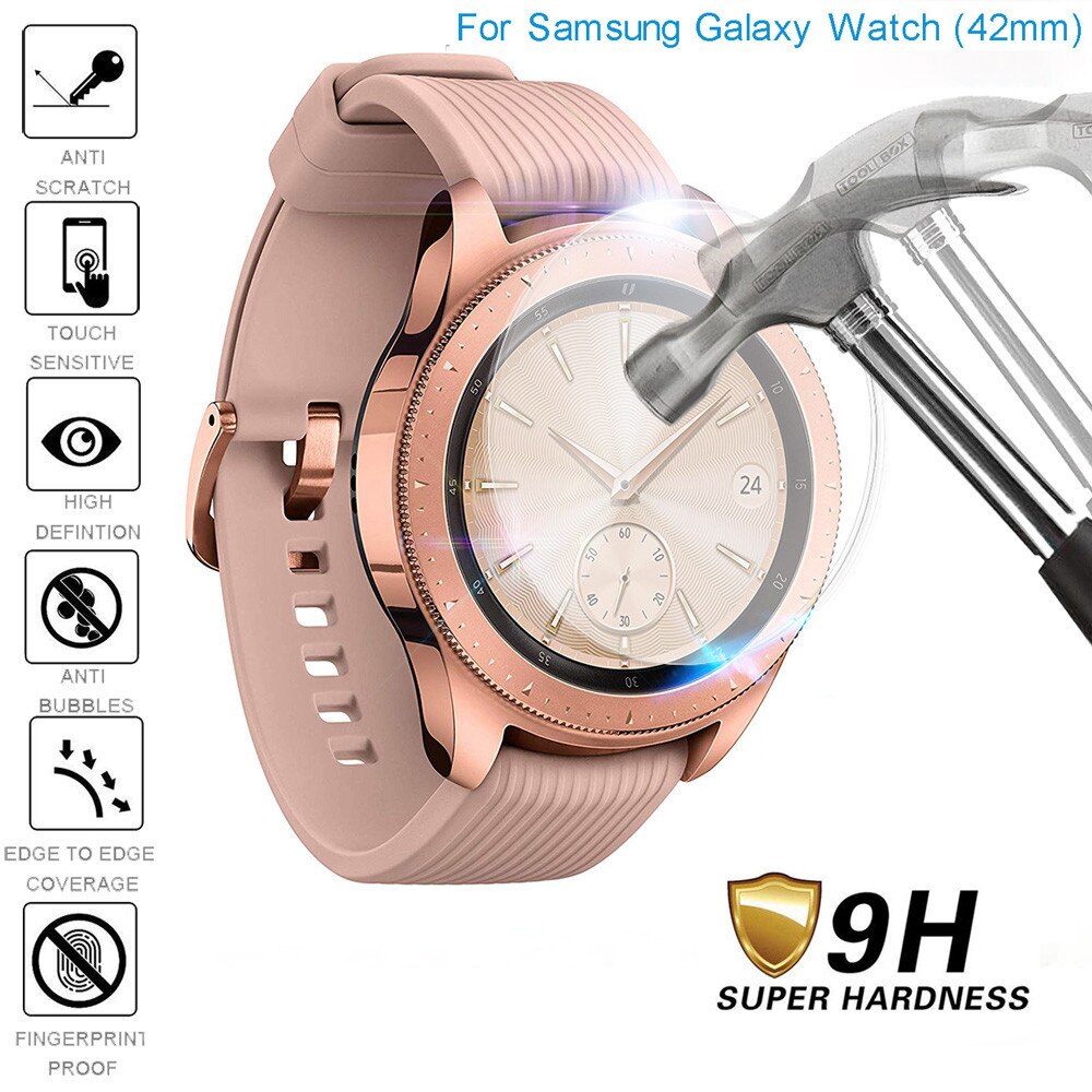 1-PACK verre trempé protecteur d'écran pour Samsung Galaxy Watch 42 MM