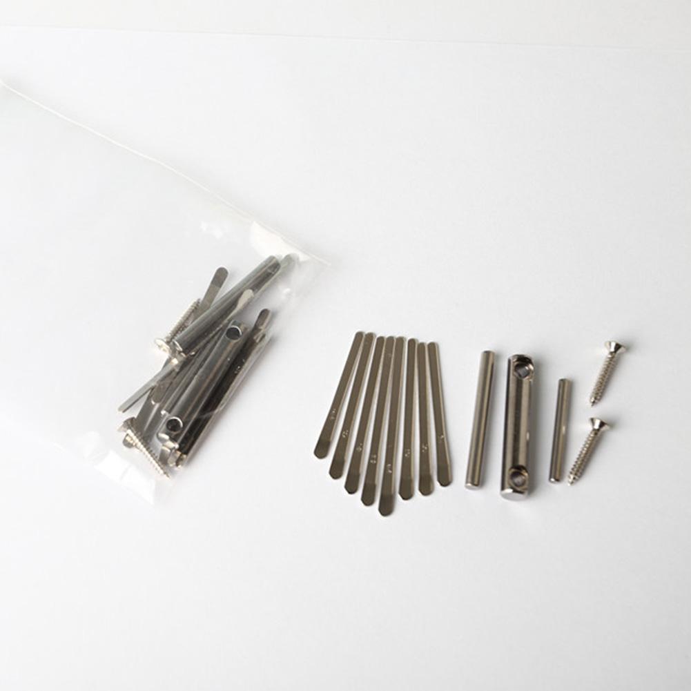 Piano de pulgar Kalimba, puente, sillín, juego de 8 llaves, piezas de repuesto DIY, accesorios de guitarra, herramienta Luthier