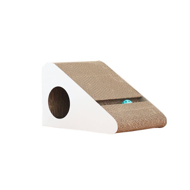 Fun Kat Speelgoed Kat Krasraad S-Vormige Gegolfd Papier Met Katten Klauw Slijpen Nail Schraper Mat Matras Kat levert: 1