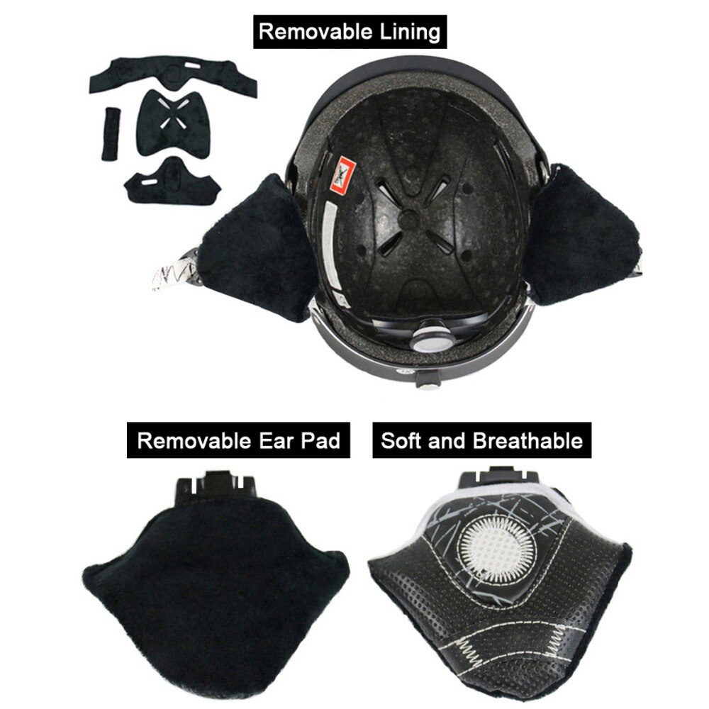 Locle Half Overdekt Skiën Helm Ce-certificering Ski Helm 8 Ventilatieopeningen Sneeuw Skiën Skateboard Snowboard Helm 56-63Cm