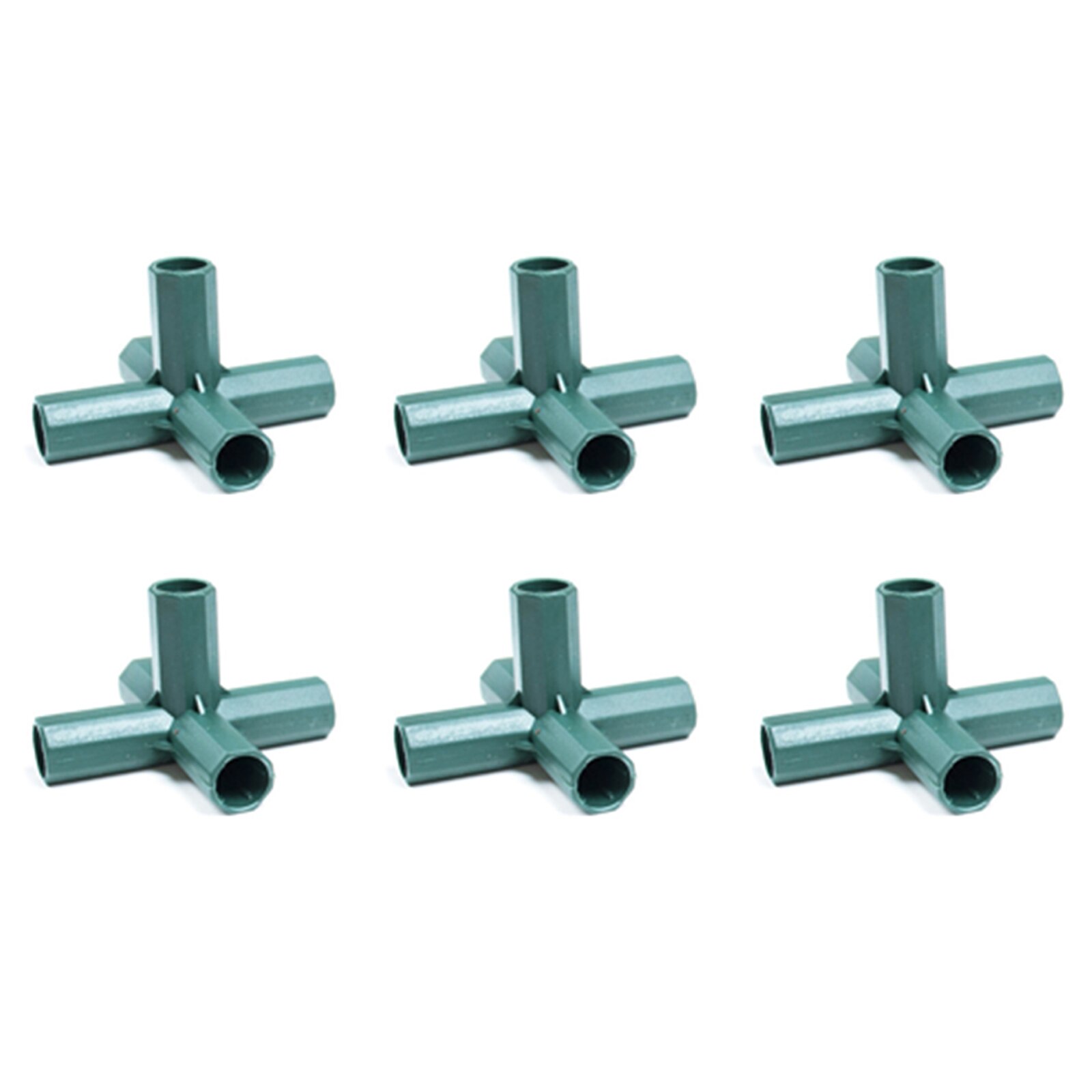Tool Accessories Gardening Greenhouse Joint Pipe Pole Connecting Joints 6pcs Easy To Use 16mm 16 Mm PP Plastic Connectors: Green A5