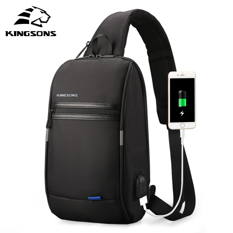 10% Off Kingsons 10.1 inch Chest Backpack For Men Women Casual Crossbody Bag Leisure Travel Single Shoulder Backpack