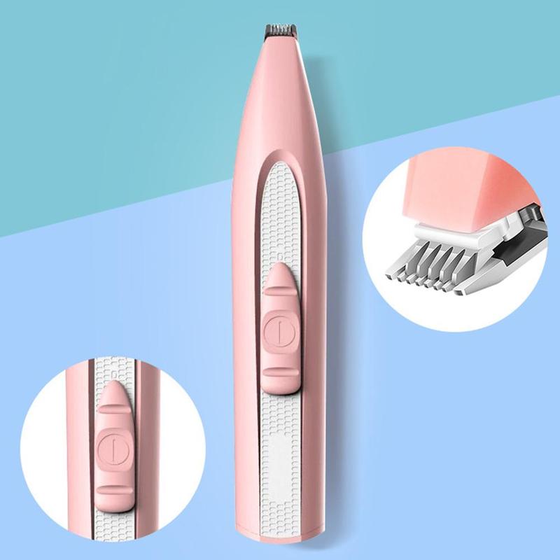 Mini bærbart kæledyrsudstyr abs pote shaver værktøj klipning pleje hår elektrisk trimmer hundeskærer batteri po  m6 c 3