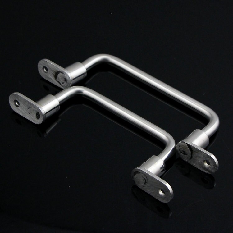 138mm 158mm 304 Stainless steel heavy duty folding handle External installed industrial equipment handle box spring handle