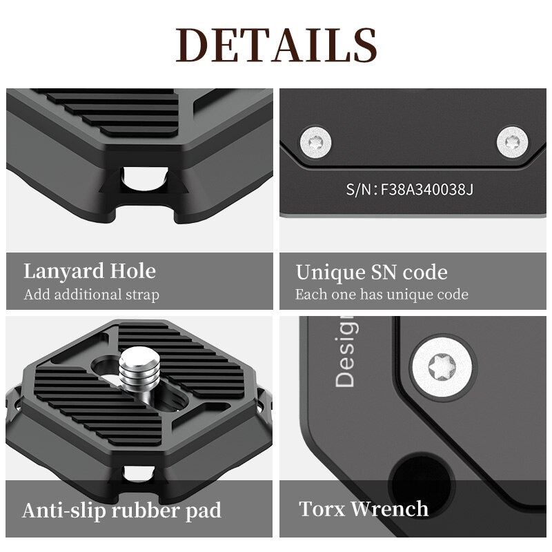 Ulanzi FALCAM F38 Universal Gimbal Arca Swiss Quick Release System Quick Release Plate Clamp Quick Switch For DSLR Camera Tripod