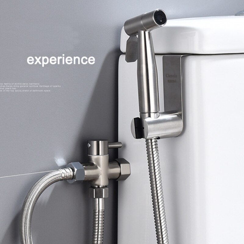 Schlecht Wc Bidet Ventil 3/8 "Durcheinander T Adapter Umsteller Verchromt Bidet Shattaf Spritzgerät Kontrolle Wasser abschaltung Ventil schwarz