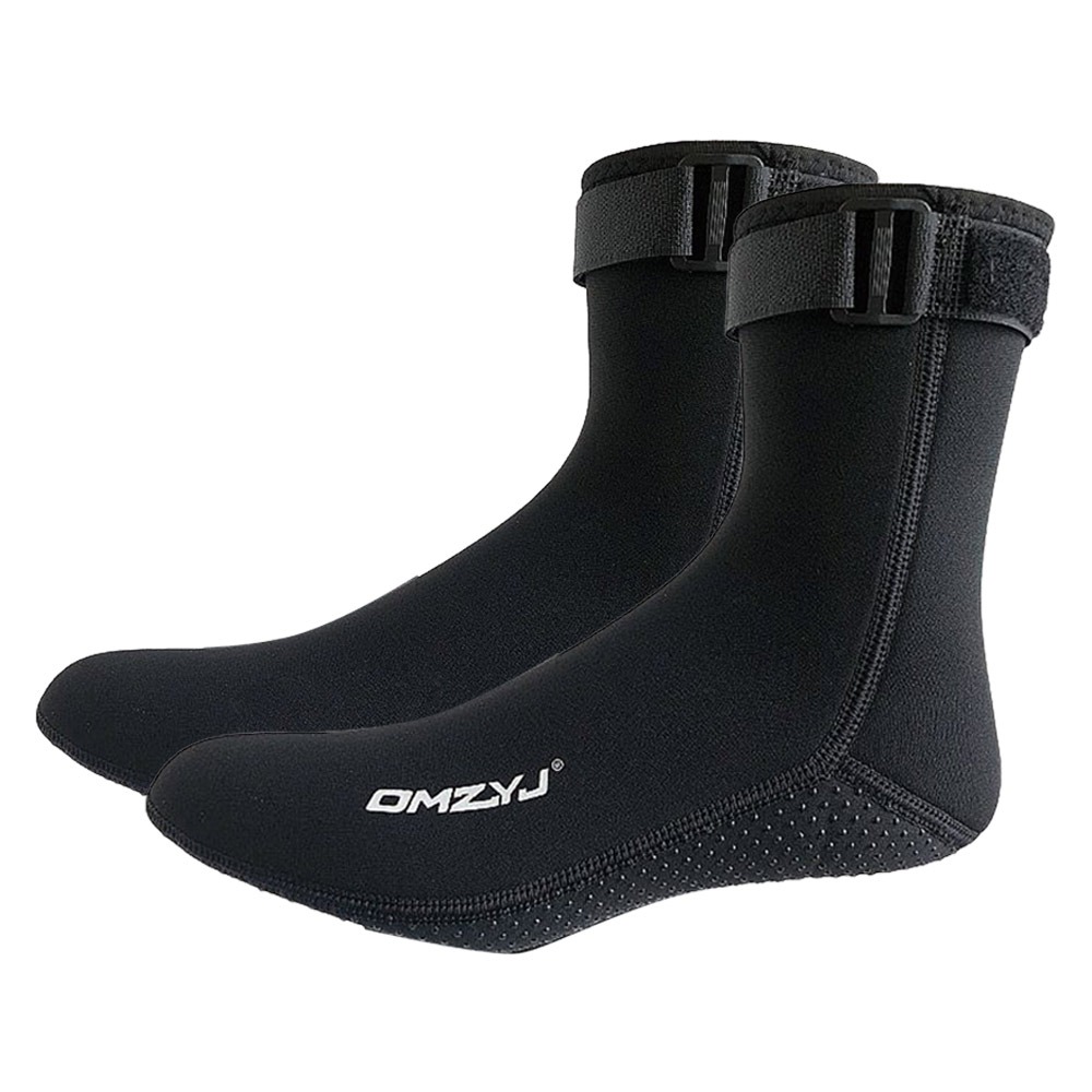 1 par neopren vattenstrumpor halkfria slitstarka dykstrumpor sandtäta våtdräktsstrumpor snorkeltillbehör: Grå