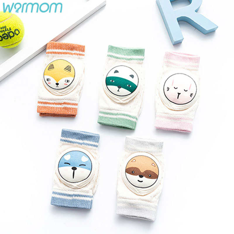Warmom Baby Knee Pads Mesh Thin Cotton Breathable Baby Crawling Toddler Anti-falling Infant Toddler Kneepads