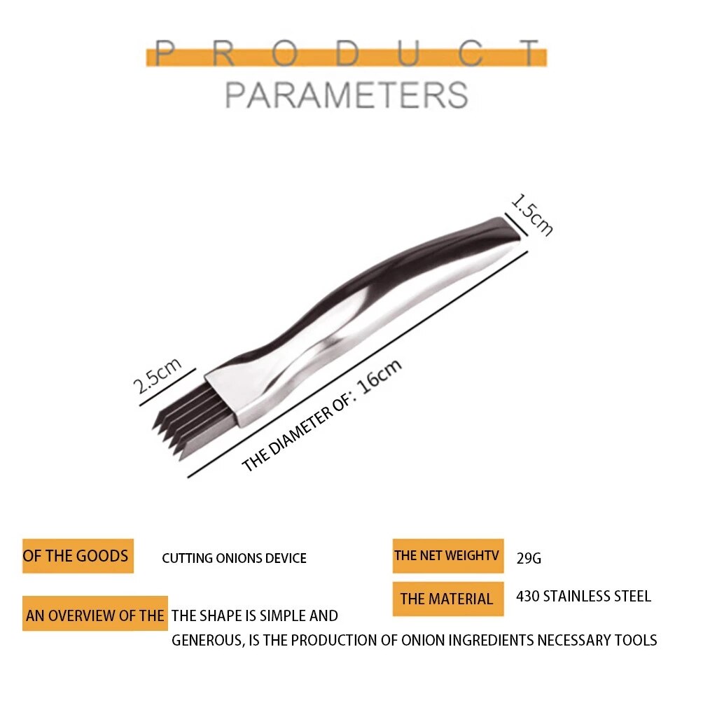 Onion Cutter Slicer Multi Chopper Scallion Kitchen Knife Shred Tools Slice Cutlery Cooking Tools CF-137