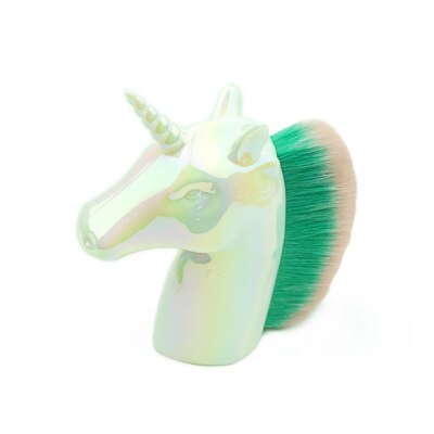 Unicorn Nail Dust Brush Colorful Remove Manicure Dust Brush Accessories: White