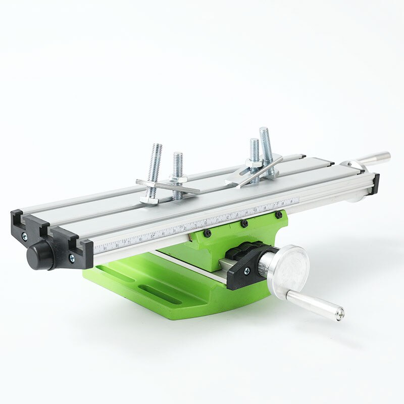 Skyvov Mini Precisie Multifunctionele Freeswerktafel – Kruistafel Met Instelbare Groeven – 330x95x81 Mm – Voor Boor- En Freesmachines
