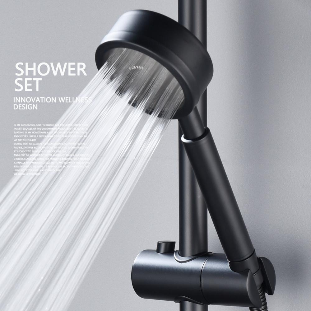 Stainless Steel Chrome Adhesive Sliding bar with Adjustable Height Hand Held Shower and Soap