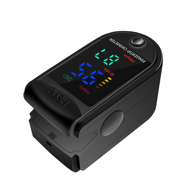 Automatische Digitale Pols Bloeddrukmeter Voor Meten Heart Beat Pulse Rate Dia Tonometer Bloeddrukmeter Oximeter: Black
