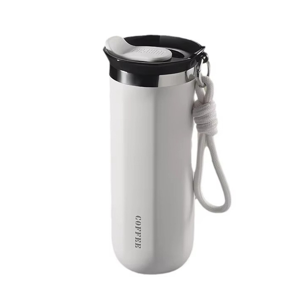 Portable 350ML/500ML Stainless Steel Insulated Cup Leak-Proof Double Wall Thermal Mug with Lid Coffee Mug Camping Use: green / 301-400ml