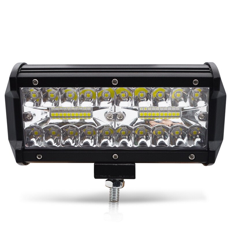 Safego-Barra de luz LED de trabajo de 3 filas, 6,5 ", 120W, para Tractor, barco, todoterreno, 4x4, ATV, SUV, motocicleta: 1pcs