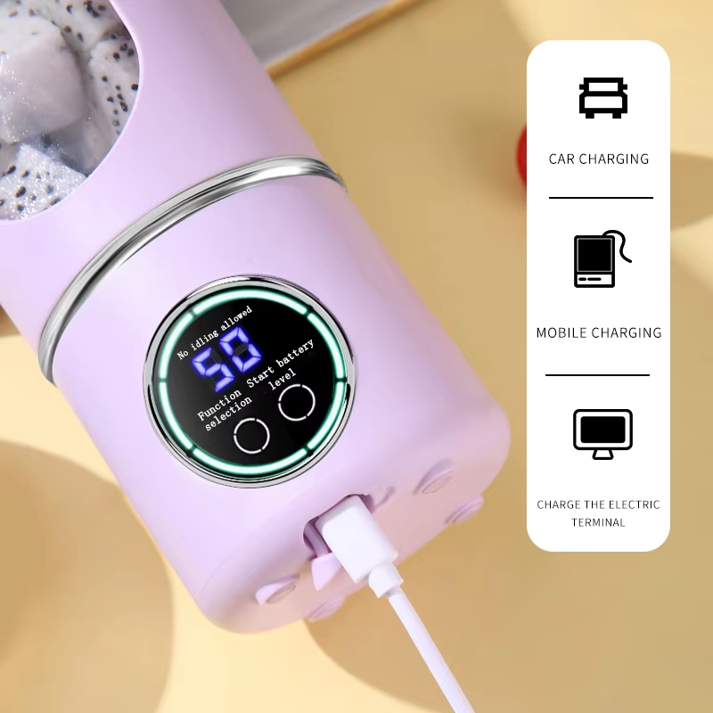 Yeni Taşınabilir Meyve Suyu Yapıcı Shake ve Smoothie'ler için Blender 700 ML Dayanıklı Paslanmaz Sıkacakları Çelik Bıçaklar Blender Smoothie Taşınabilir