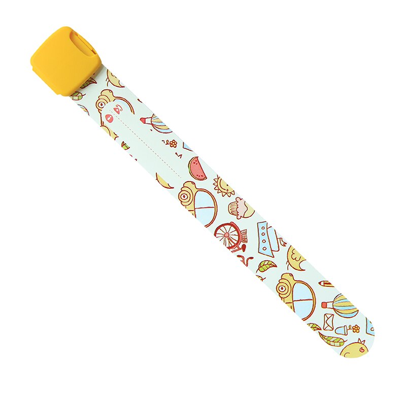 QiQiWu Kids ID Veiligheid Polsband Armband Kind Baby Herbruikbare Verstelbare Armband polsbandjes Waterdicht PU Kid Kinderen Pols Band: Yellow - Unisex