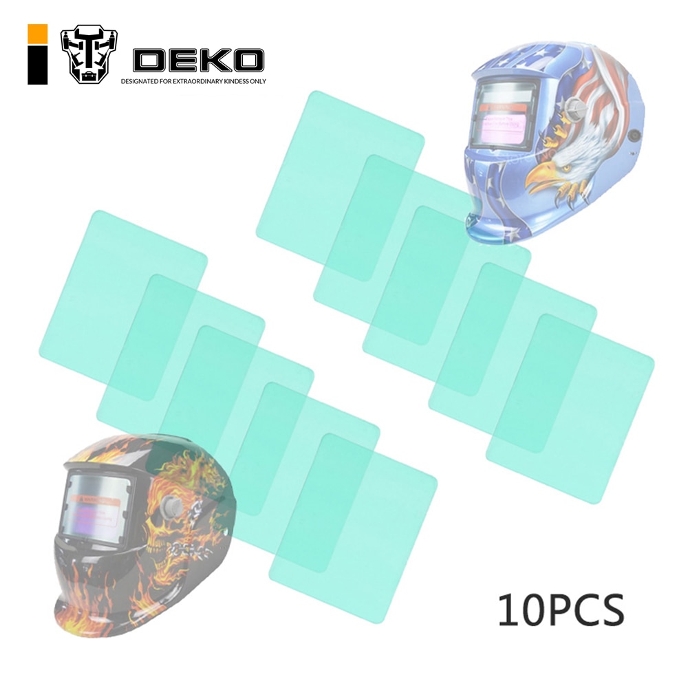 DEKO 10 Uds 11,5x9x0,1 cm casco de soldadura de oscurecimiento automático lente de cubierta Exterior para S500