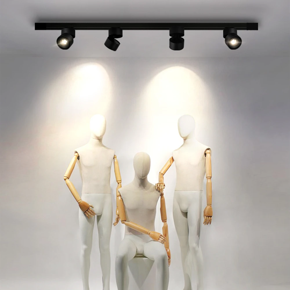 LED-Schienenleuchte, 15 W, 12 W, 10 W, AC 220 V, Spotlicht, Deckenmontage, Schienenmontage, Strahler, Schlafzimmer, Bekleidungsgeschäft, Flurbeleuchtung
