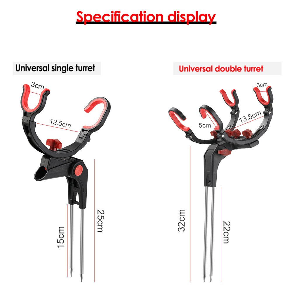 360 Degree Adjustable Fishing Pole Holder Universal Fishing Rods Fix Pole Holder Sea Lake Fishing Rod Stand Fishing Accessories