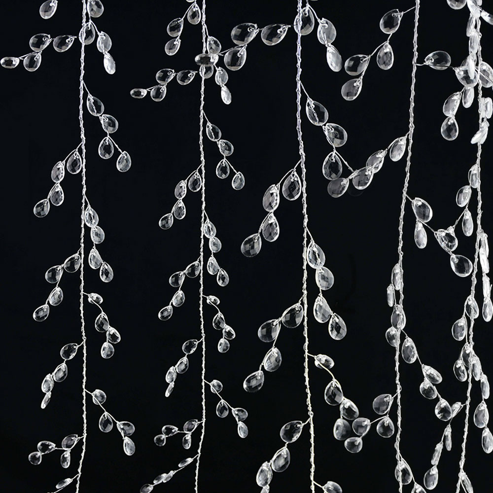 150 cm acryl kristal kralen gordijn slinger droprain kraal tak string kristal kraal bruiloft kerstversiering benodigdheden