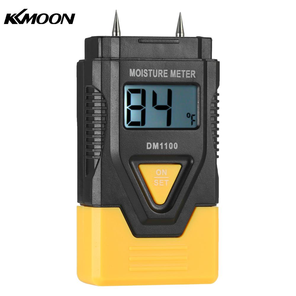KKmoon Twee Pins Digital Hout Vochtmeter Vochtigheid Tester Timber Vochtige Detector LCD Digitale Vochtmeter Test