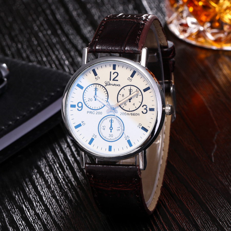 Blu Ray Glas Horloge Neutrale Quartz Simuleert De Polshorloge 10.1