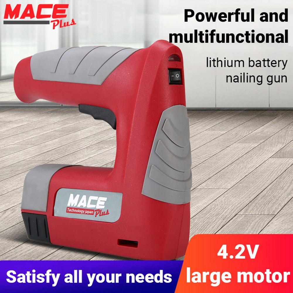 Portable MT-SG4.2VKIT Cordless Electric Nail Rechargeable Lithium Battery Carpenter's Nail Gun Woodworking Tools