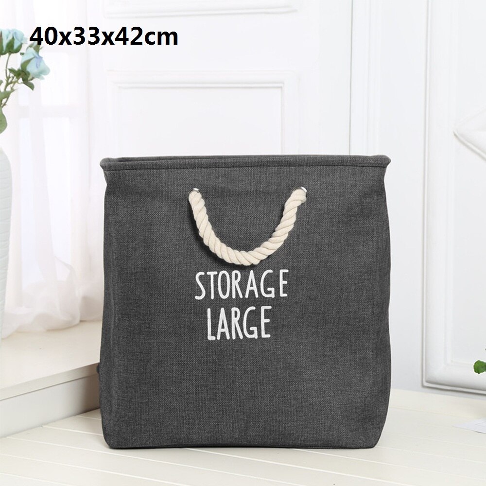 Cesto para ropa sucia plegable de goma EVA con asa, cubo cuadrado de almacenamiento para el hogar, textil, bolsa de almacenamiento de juguetes para mascotas, gran capacidad: B3 40x33x42cm