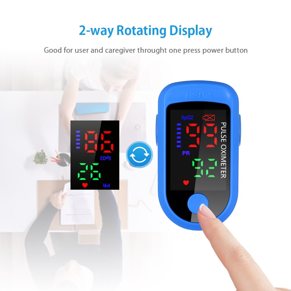 Portable Finger Pulse Oximeter LED Heart Rate Monitor Tool Digital Pulse Oxymeter Dedo Blood Oxygen Saturation Saturometro
